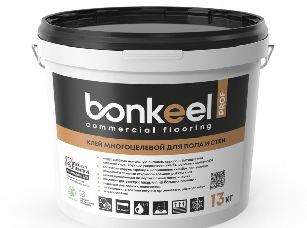 Фото - клей многоцелевой для пола и стен bonkeel prof 13кг